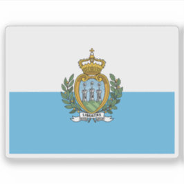 De vlag van San Marino Sticker