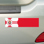 De vlag van São Paulo Bumpersticker (Op auto)