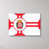 De vlag van São Paulo Canvas Afdruk (Voorkant)