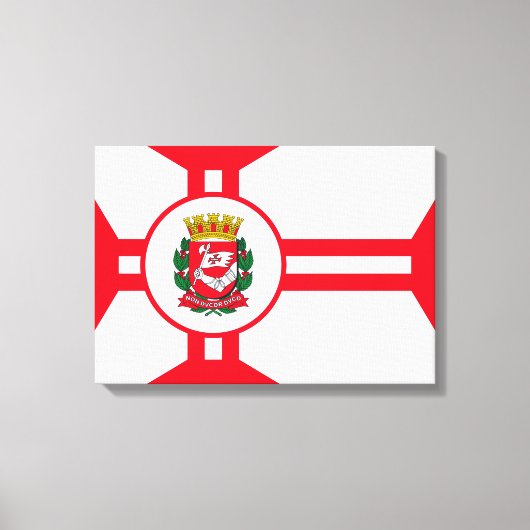 De vlag van São Paulo Canvas Afdruk (Voorkant)