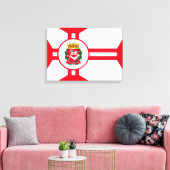 De vlag van São Paulo Canvas Afdruk (Insitu (Woonkamer))
