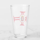 De vlag van São Paulo Glas (Achterkant)