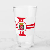 De vlag van São Paulo Glas (Voorkant)