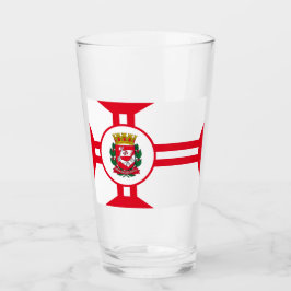 De vlag van São Paulo Glas