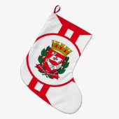 De vlag van São Paulo Grote Kerstsok (Voorkant (Hangend))