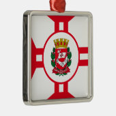 De vlag van São Paulo Metalen Ornament (Rechts)