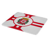 De vlag van São Paulo Snijplank (Hoek)