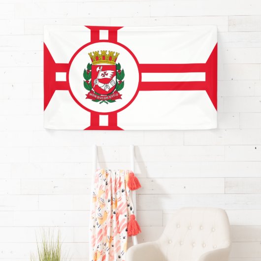 De vlag van São Paulo Spandoek (Insitu)