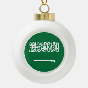 De Vlag van Saudi-Arabië Keramische Bal Ornament