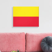 De vlag van Schagen Canvas Afdruk (Insitu (Woonkamer))