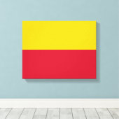 De vlag van Schagen Canvas Afdruk (Insitu (Houten vloer))