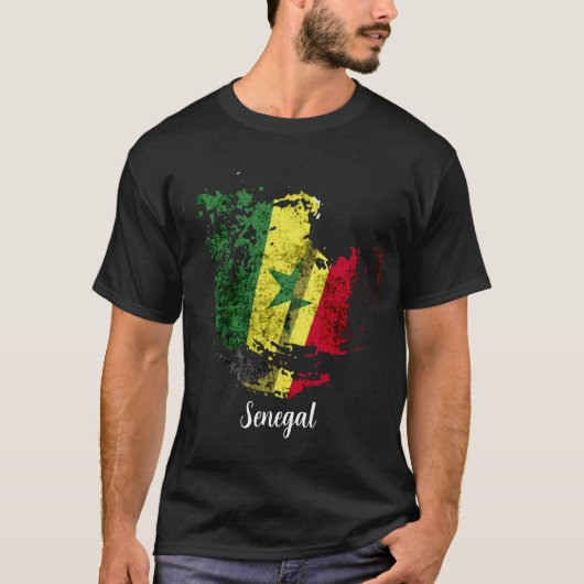 de vlag van Senegal T-shirt (Voorkant)