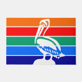 De vlag van Sint-Petersburg (Florida) Deurmat (Voorkant)
