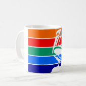 De vlag van Sint-Petersburg (Florida) Koffiemok (Voorkant links)