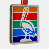 De vlag van Sint-Petersburg (Florida) Metalen Ornament (Rechts)