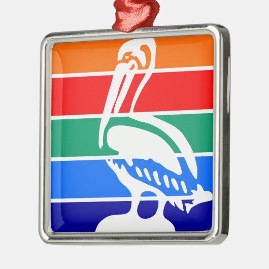 De vlag van Sint-Petersburg (Florida) Metalen Ornament (Links)