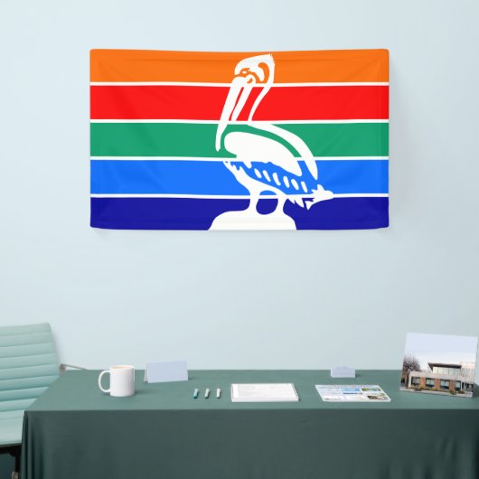 De vlag van Sint-Petersburg (Florida) Spandoek (Beurs)