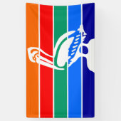 De vlag van Sint-Petersburg (Florida) Spandoek (Verticaal)