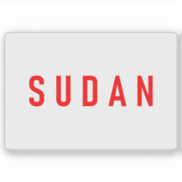 De vlag van Soedan tijdens de Afro-Aziatische Conf Sticker