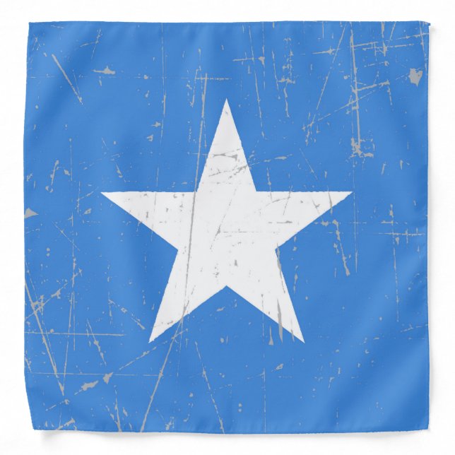 De vlag van Somalië, gesneden en gesneden Bandana (Front)