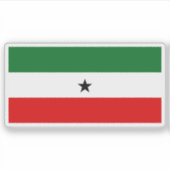 De vlag van Somaliland variant Sticker (Voorkant)