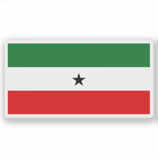 De vlag van Somaliland variant Sticker (Voorkant)