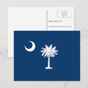 De vlag van South Carolina Briefkaart