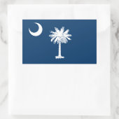 De vlag van South Carolina Rechthoekige Sticker (Tas)