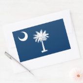 De vlag van South Carolina Rechthoekige Sticker (Envelop)