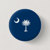 De vlag van South Carolina Ronde Button 3,2 Cm (Voorkant)