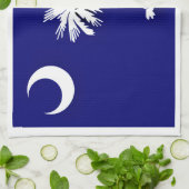 De vlag van South Carolina  Theedoek (Gevouwen)