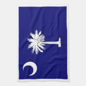 De vlag van South Carolina  Theedoek (Verticaal)