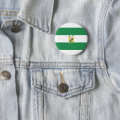 De vlag van Spanje Andalucia Ronde Button 5,7 Cm (In situ)