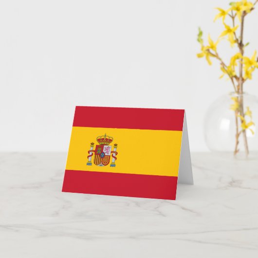De Vlag van Spanje Kaart (Gele Bloem)