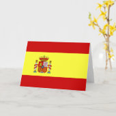 De Vlag van Spanje Kaart (Gele Bloem)