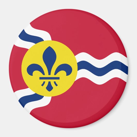 De vlag van St. Louis, Missouri, Magneet (Voorkant)