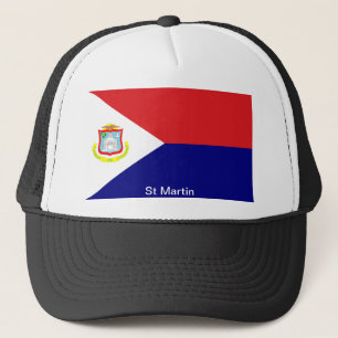 De vlag van St. Martin Trucker Pet