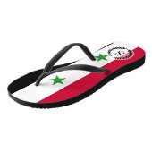 De vlag van Syrië Teenslippers (Schuin)