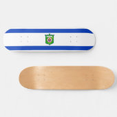 De vlag van Tel Aviv (Israël) Persoonlijk Skateboard (Horizontaal)