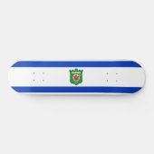 De vlag van Tel Aviv (Israël) Persoonlijk Skateboard (Horizontaal)