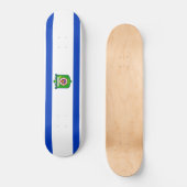 De vlag van Tel Aviv (Israël) Persoonlijk Skateboard (Voorkant)