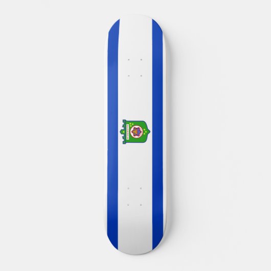 De vlag van Tel Aviv (Israël) Persoonlijk Skateboard (Voorkant)