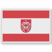 De vlag van Teltow Sticker (Voorkant)
