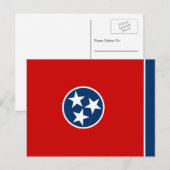 De vlag van Tennessee Briefkaart (Voorkant / Achterkant)