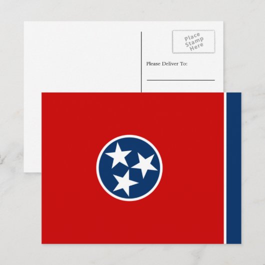 De vlag van Tennessee Briefkaart (Voorkant / Achterkant)