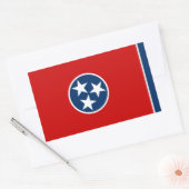 De vlag van Tennessee Rechthoekige Sticker (Envelop)
