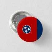De vlag van Tennessee Ronde Button 3,2 Cm (Voorkant /achterkant)