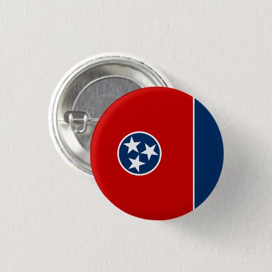 De vlag van Tennessee Ronde Button 3,2 Cm (Voorkant /achterkant)