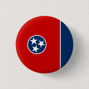 De vlag van Tennessee Ronde Button 3,2 Cm