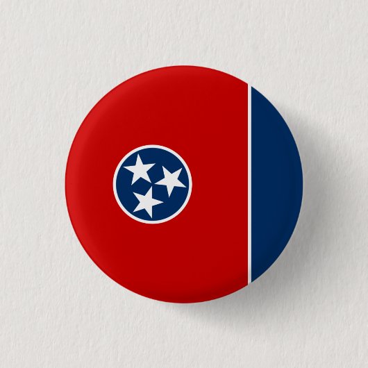 De vlag van Tennessee Ronde Button 3,2 Cm (Voorkant)